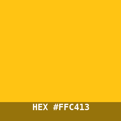 #FFC413 hex color swatch